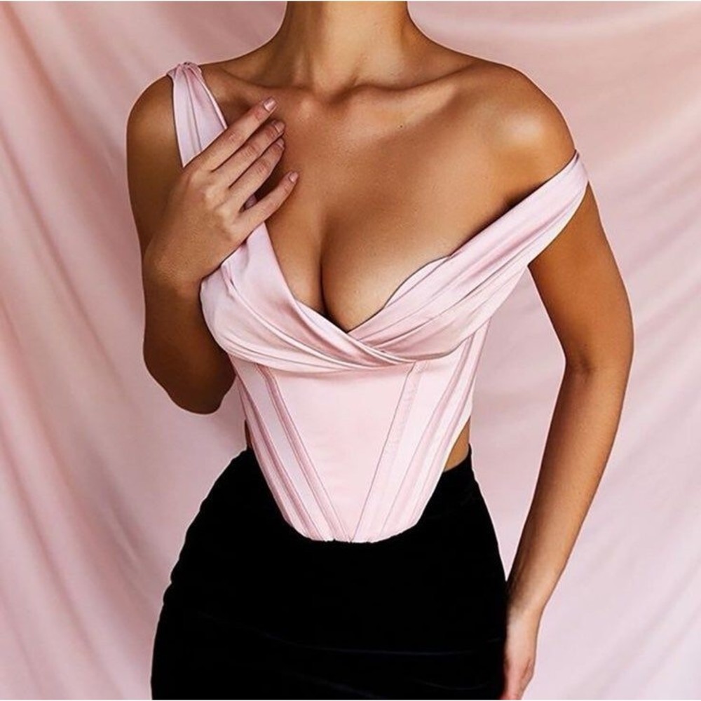 House of CB pink Corset Top